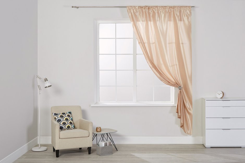 Тюль с подхватом