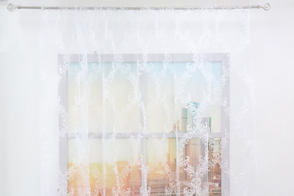 Тюль "Престиж - вуаль", белый (PV-Bel-gr)