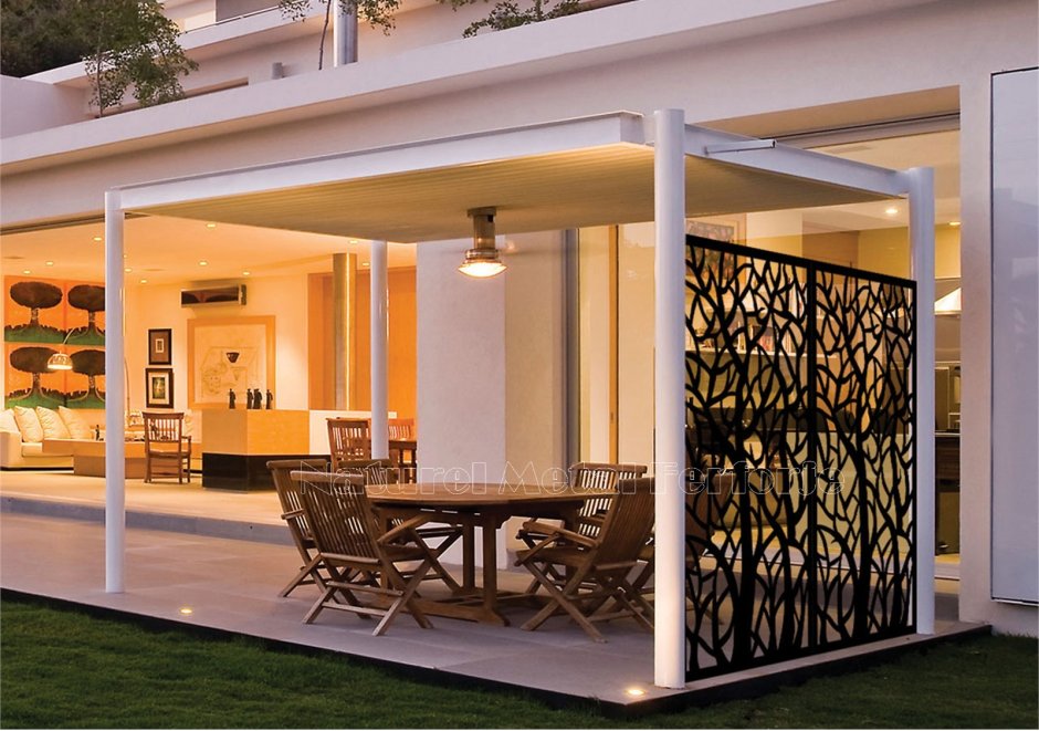 Декоративные перегородки для террасы
