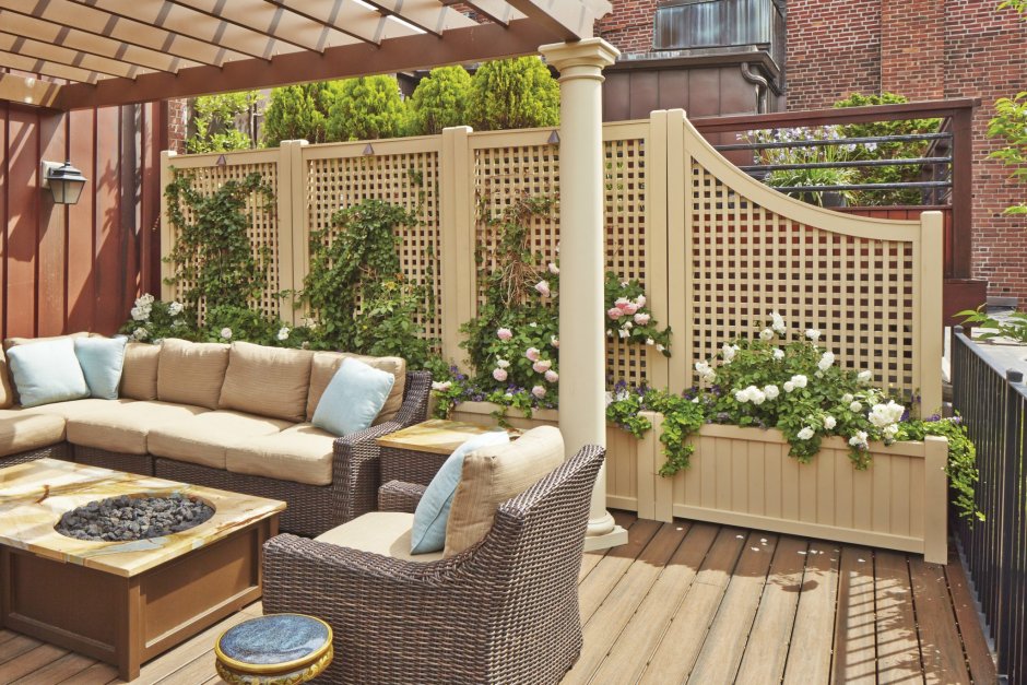 Шпалера для зоны отдыха