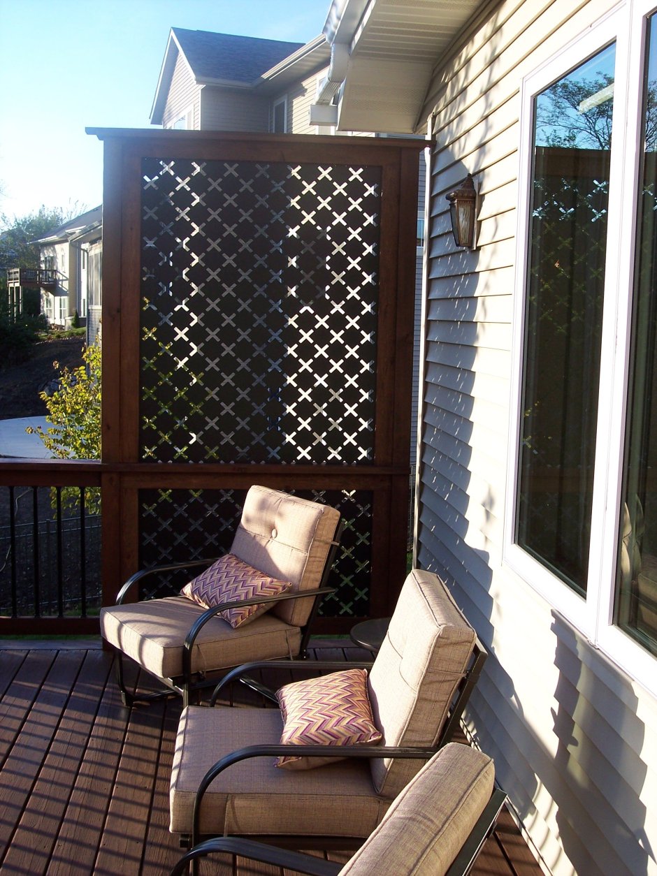 Перегородка на террасе