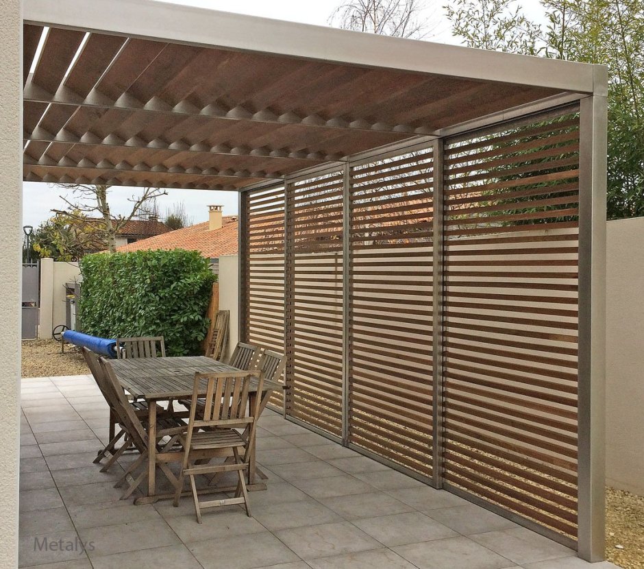 Беседка из реек деревянных