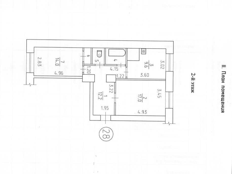 Сталинка 2х комнатная планировка