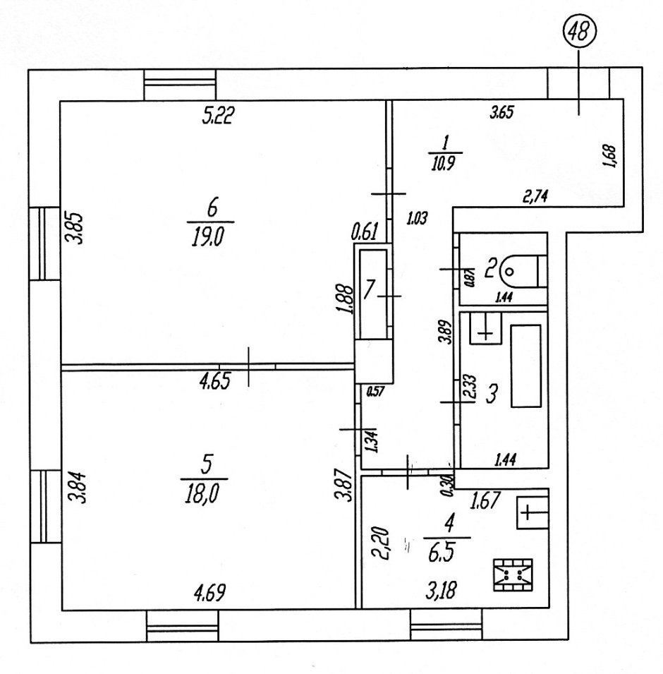План БТИ сталинка