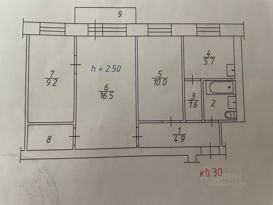 Угловая сталинка планировка