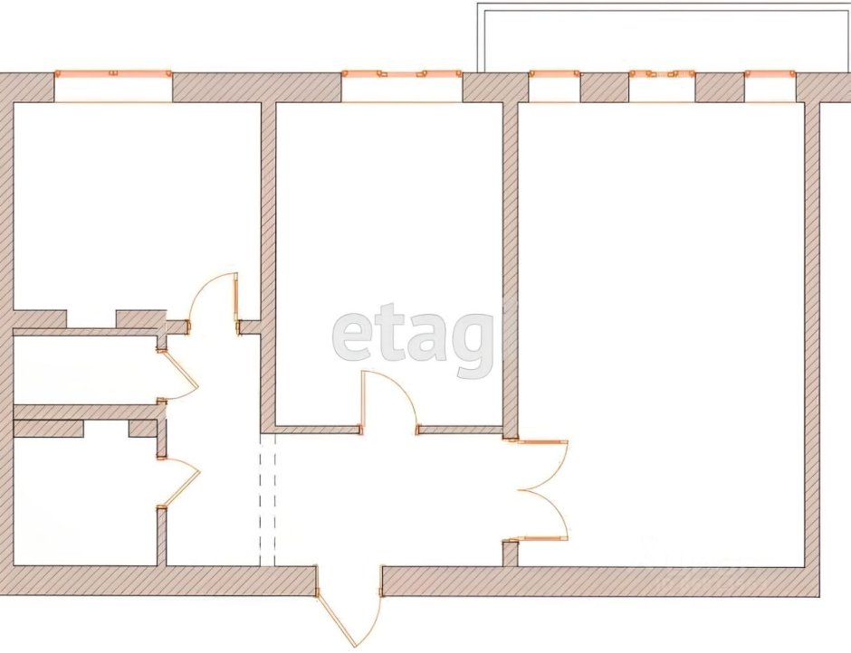 Планировка 2х комнатной квартиры в панельном доме 53кв м