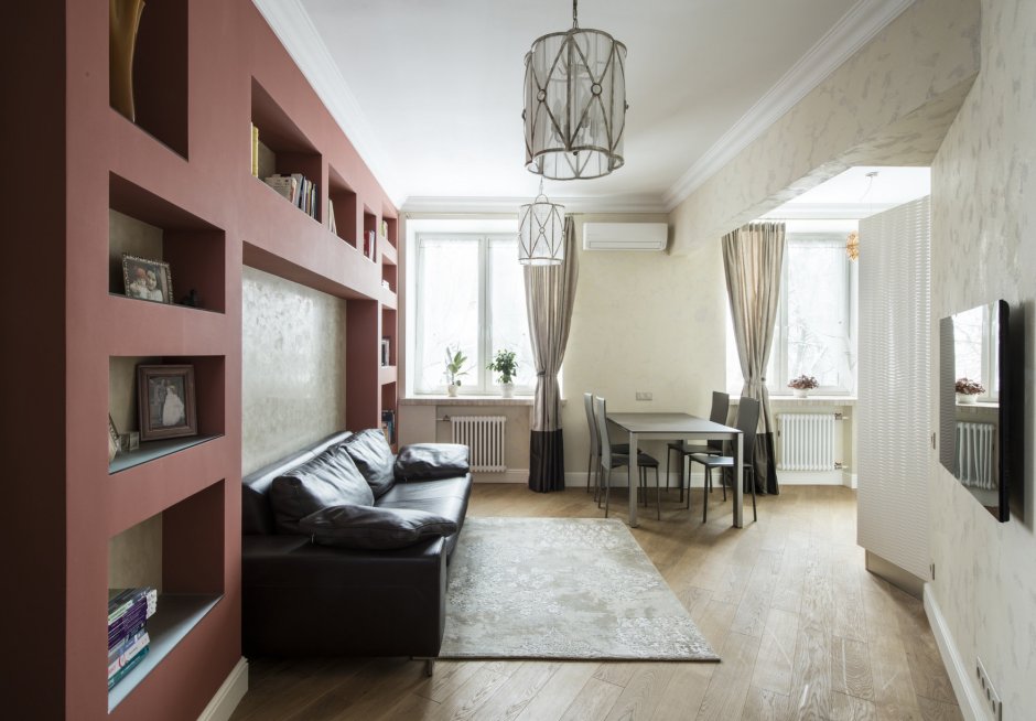 Интерьер трехкомнатной хрущевки 56 кв м