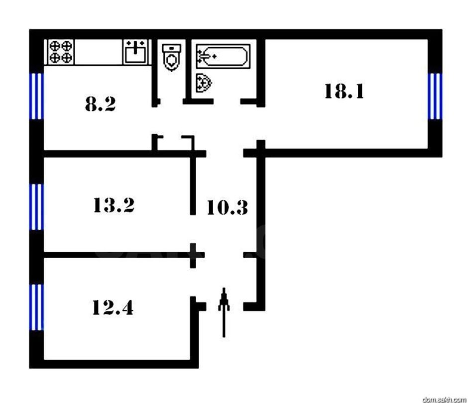 Планировки сталинок 2 комнаты
