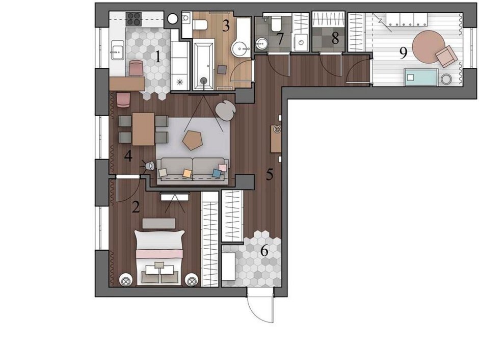 Сталинка 4 комнатная квартира планировка