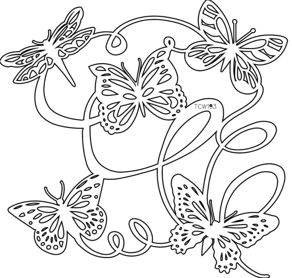 Ажурный трафарет для вырезания