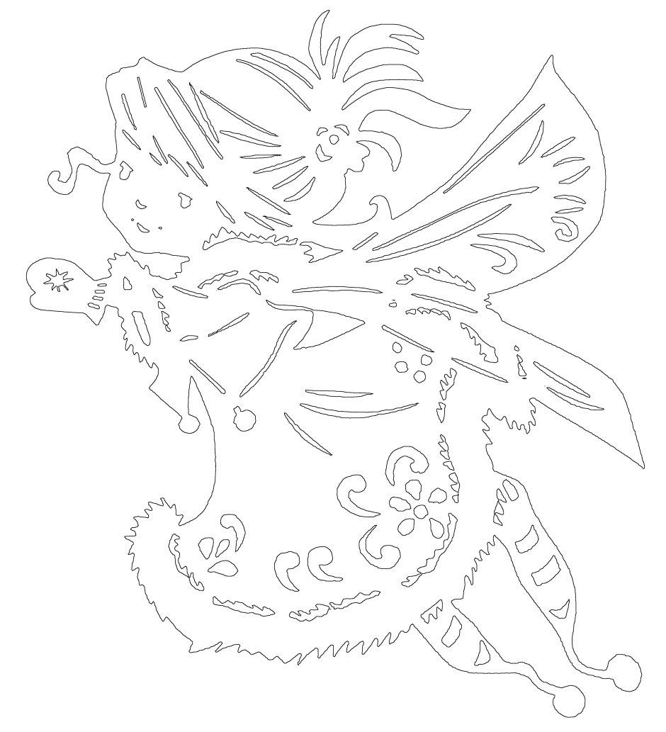 Вырезалки на окно феи