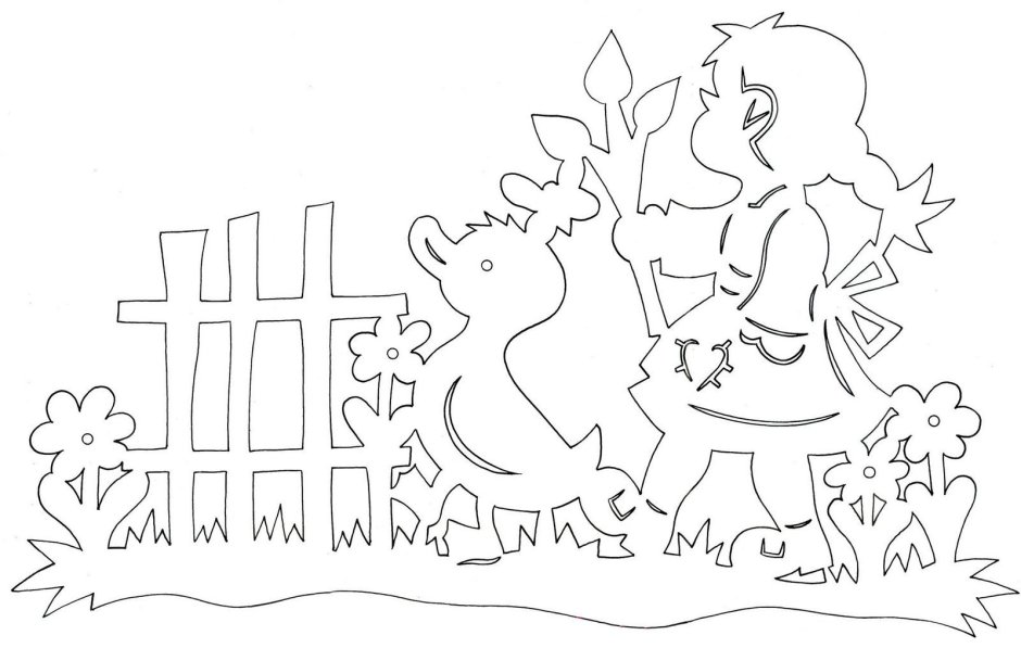 Летние вырезалки на окна