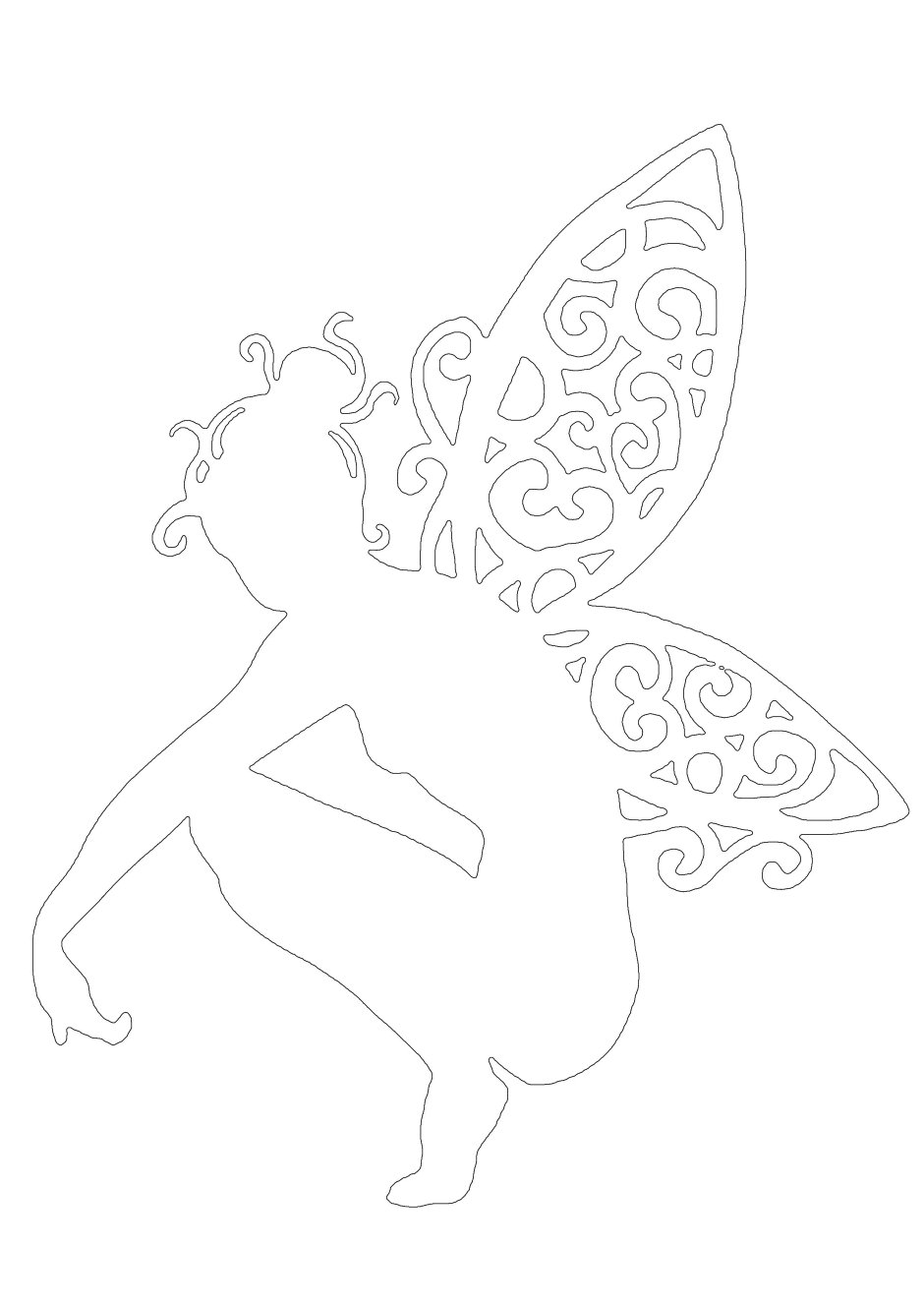 Вытынанка Фея