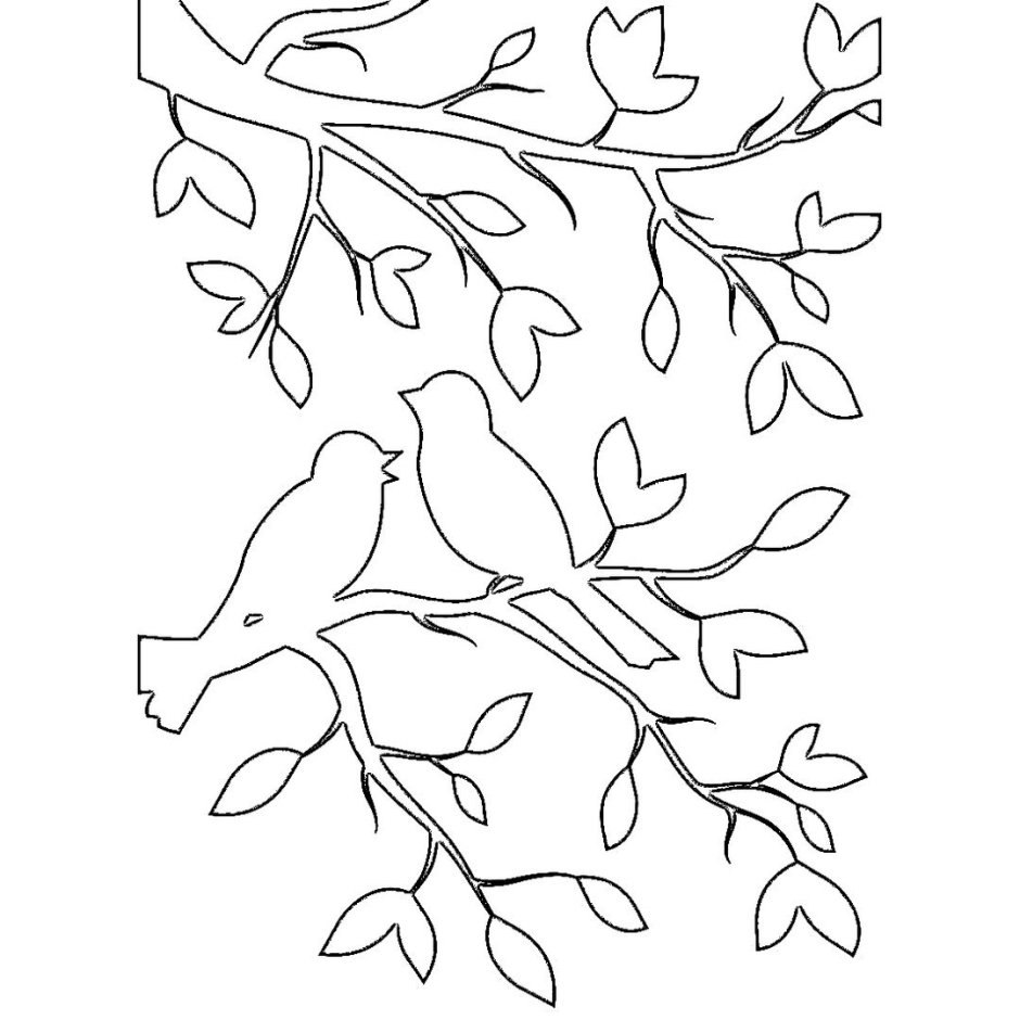 Весенние вытынанки на окна