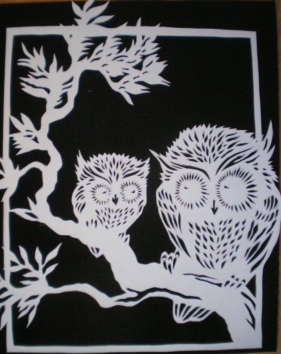 Вытынанка Сова