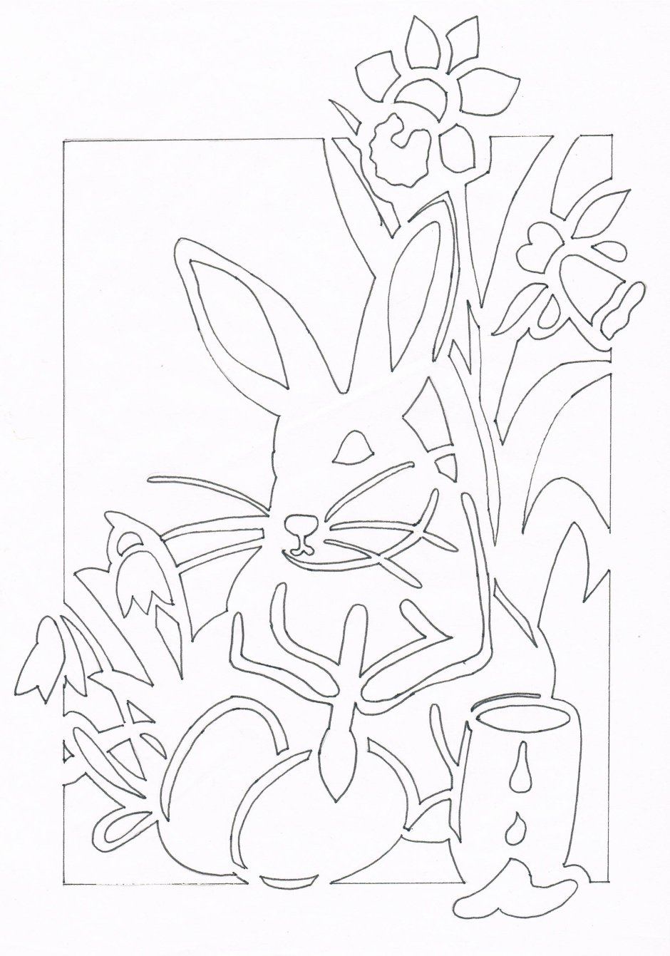 Весенние вырезалки на окна