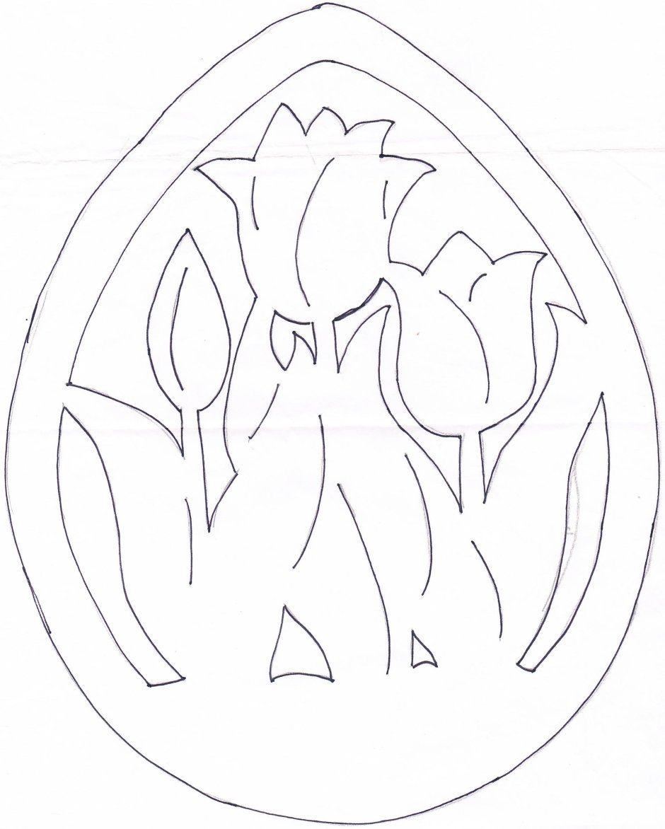 Весенние вытынанки на окна