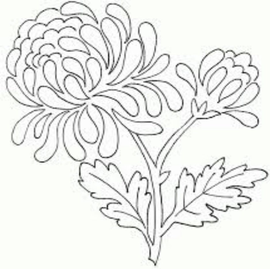 Рисунки цветов для вырезания