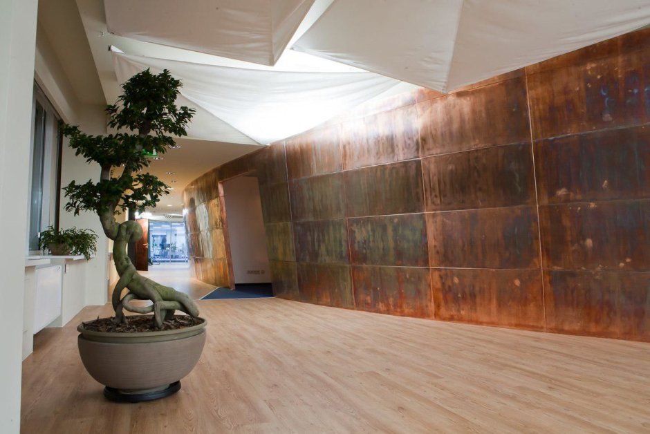 Медные панели для интерьера