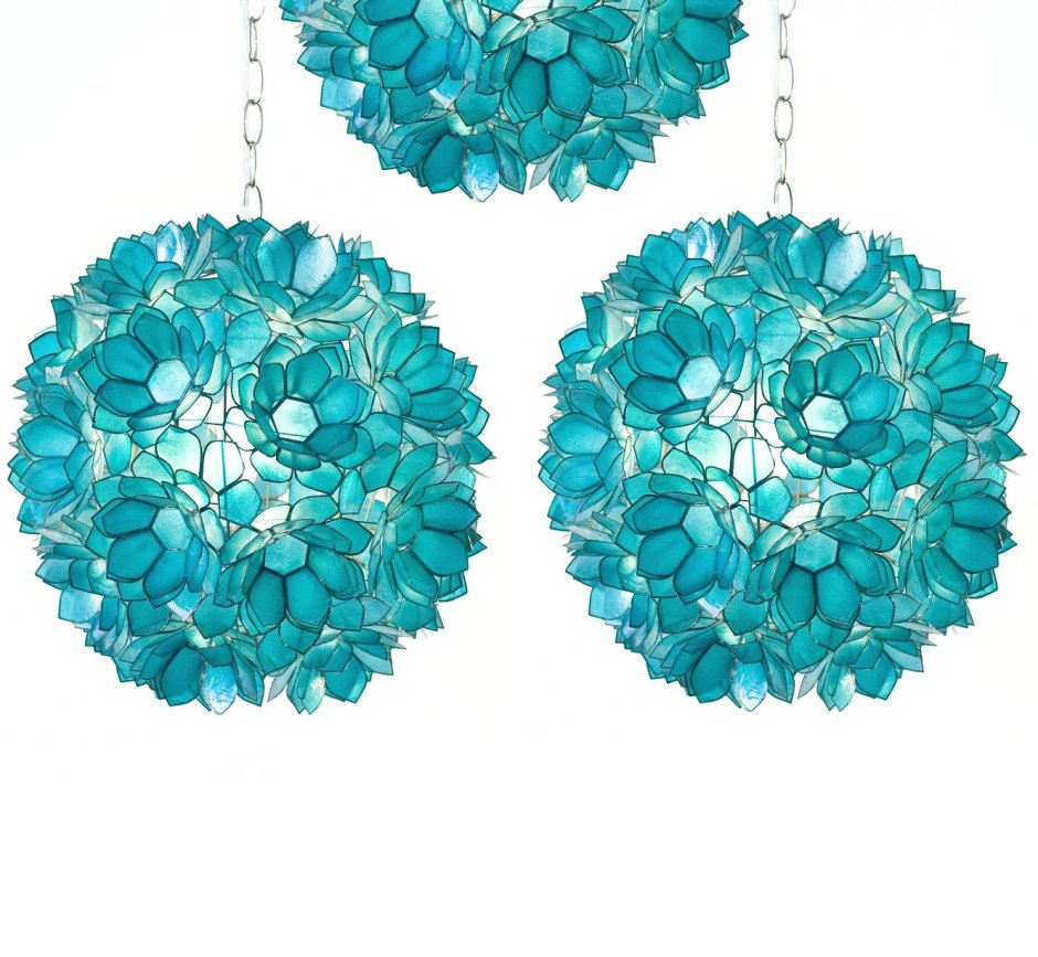 Люстра на кухню бирюзового цвета