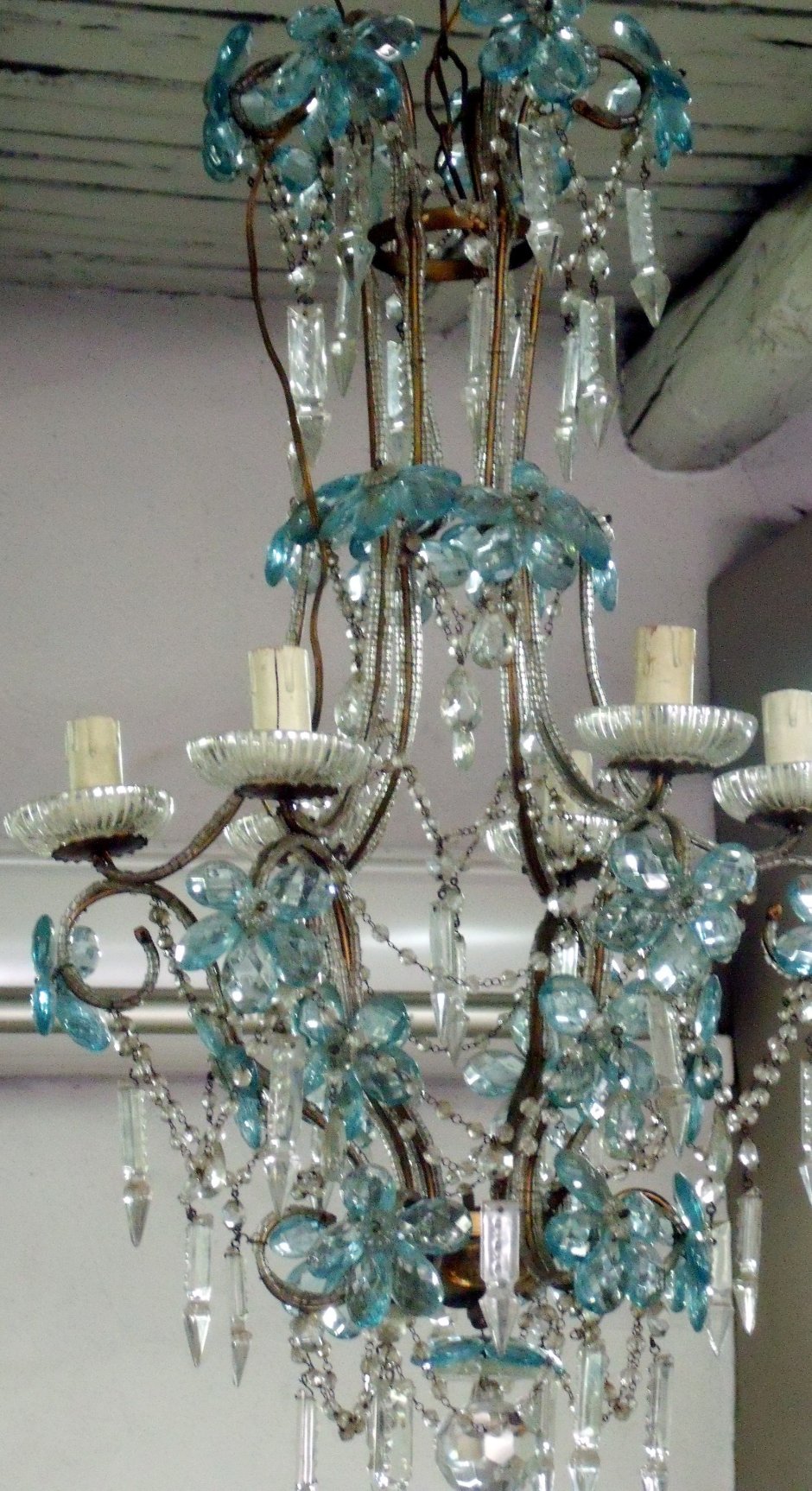 Бирюзовая люстра
