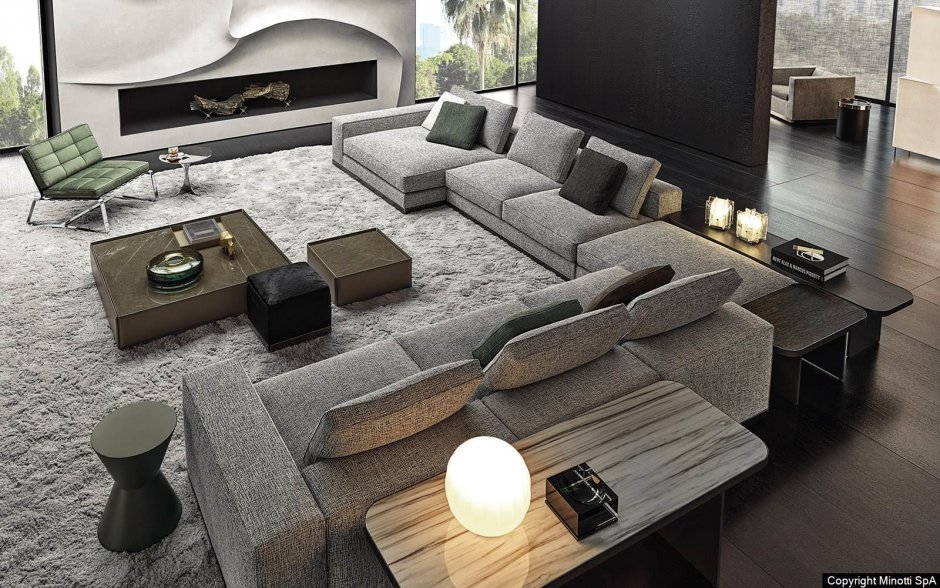 Minotti модульный диван West