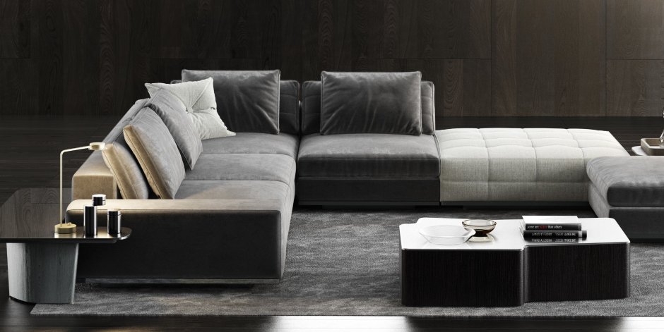 Зеленый диван Минотти Лоуренс