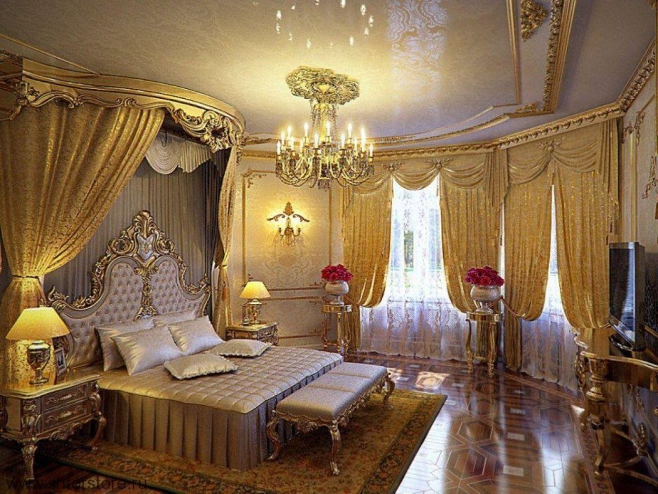 Спальня в стиле Ампир Барокко