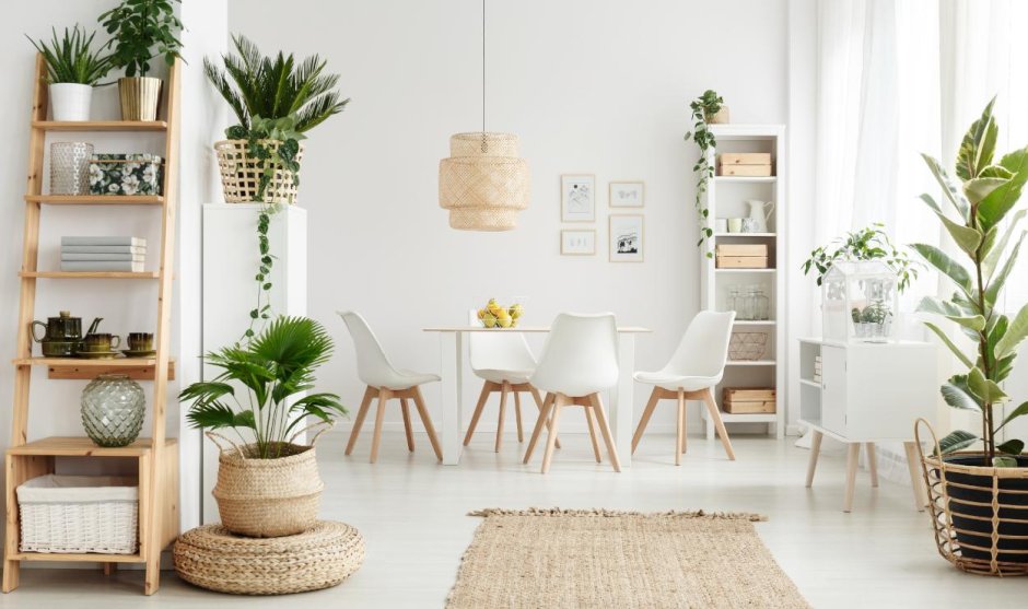 Цветы на тумбочке