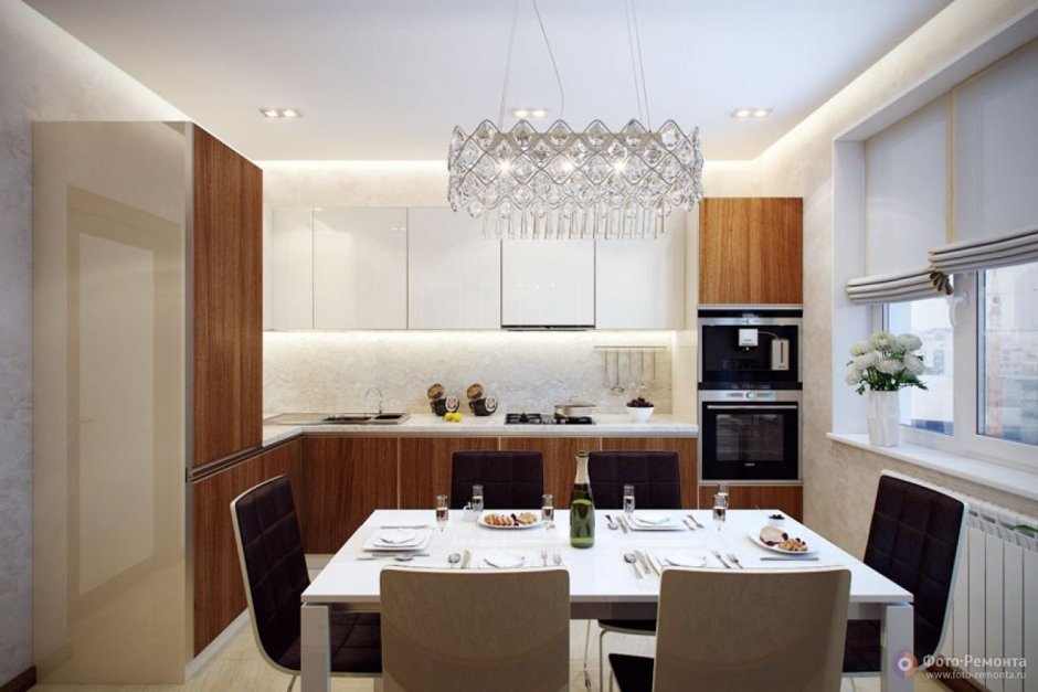 Трапециевидная кухня