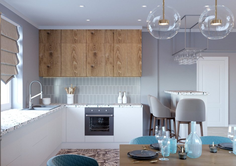 Кухня неправильной формы