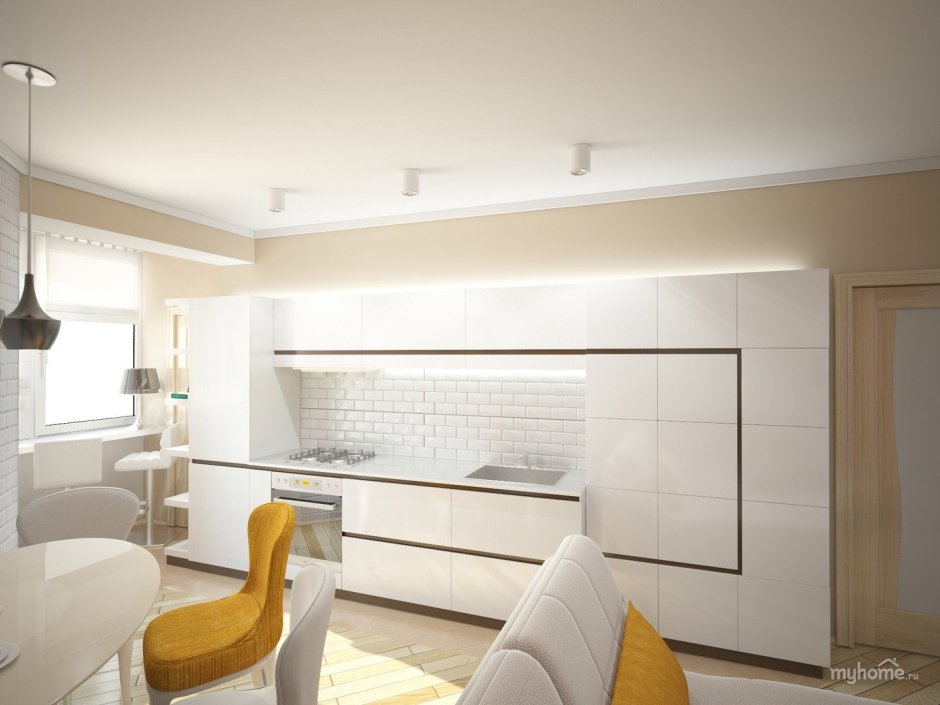 Трапецевидная кухня планировка