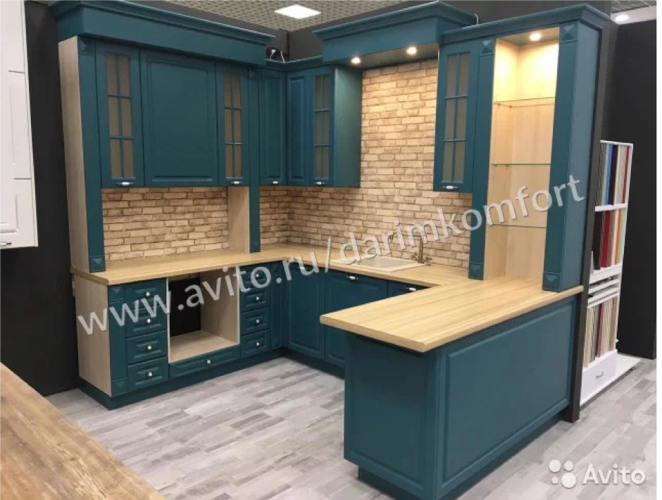 Планировка кухни с углом