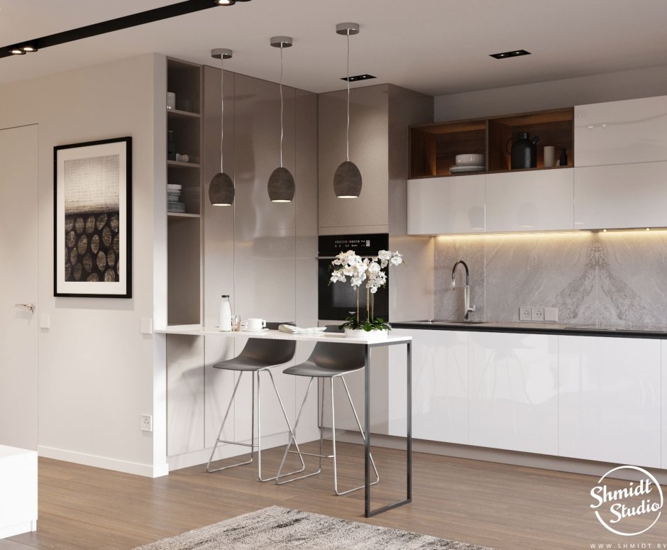 Кухня неправильной формы