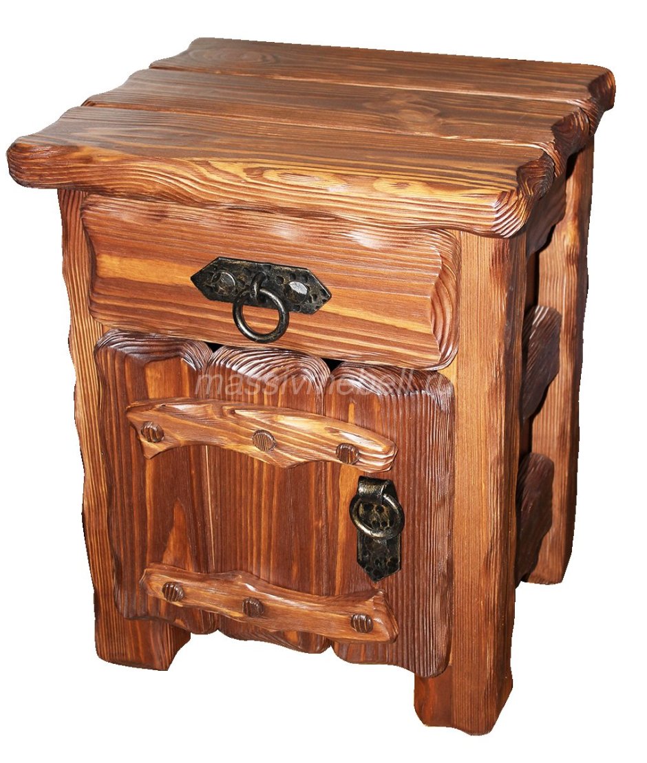 Тумбочка прикроватная состаренная мебель