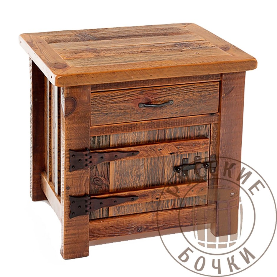 Прикроватная тумбочка стиль рустик