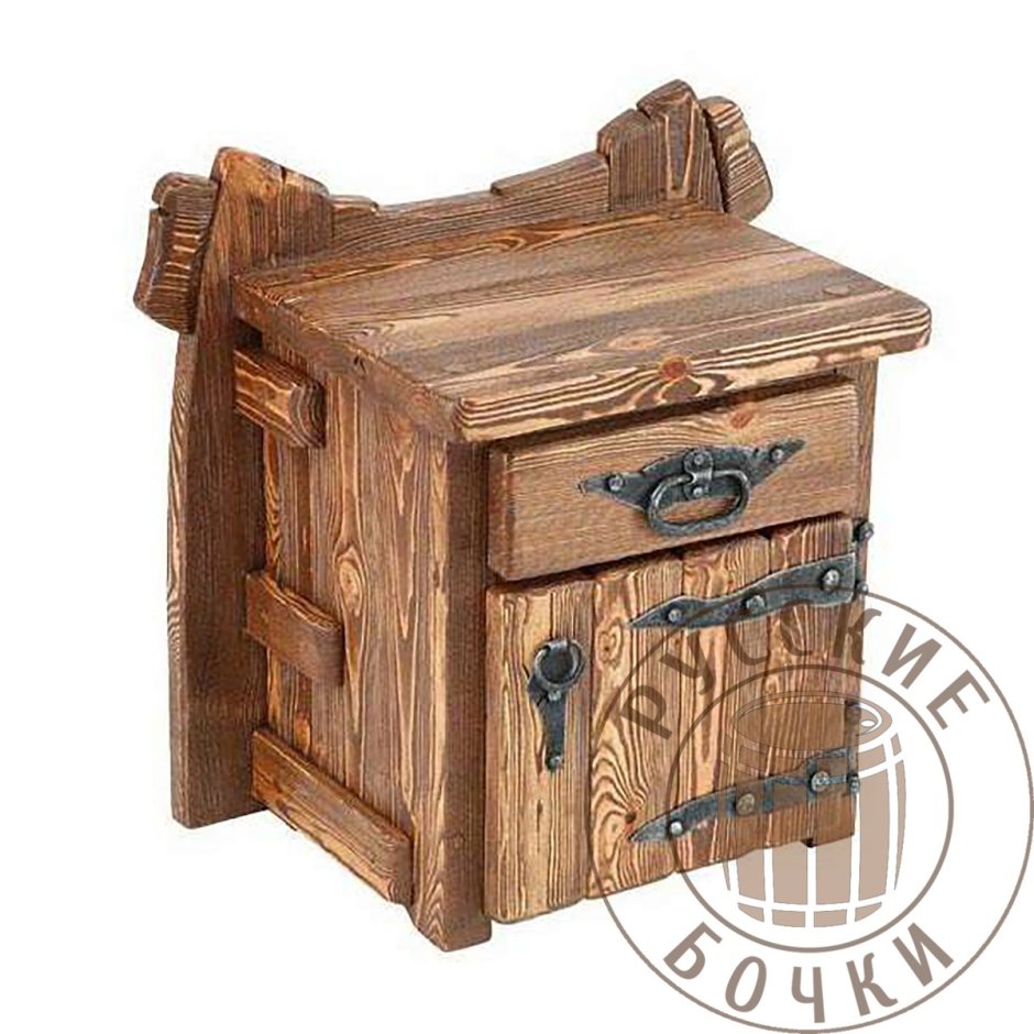 Тумбочка прикроватная состаренная мебель