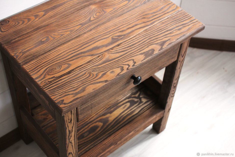 Тумба прикроватная береза антик