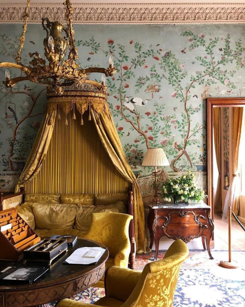 Шторы в стиле Шинуазри