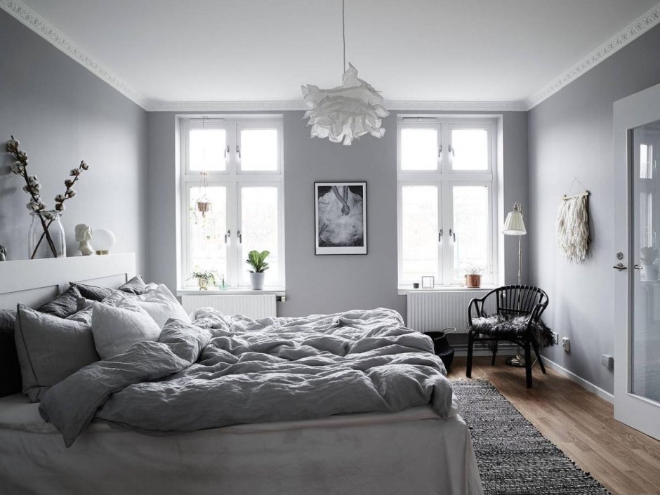 Контрастная стена в интерьере