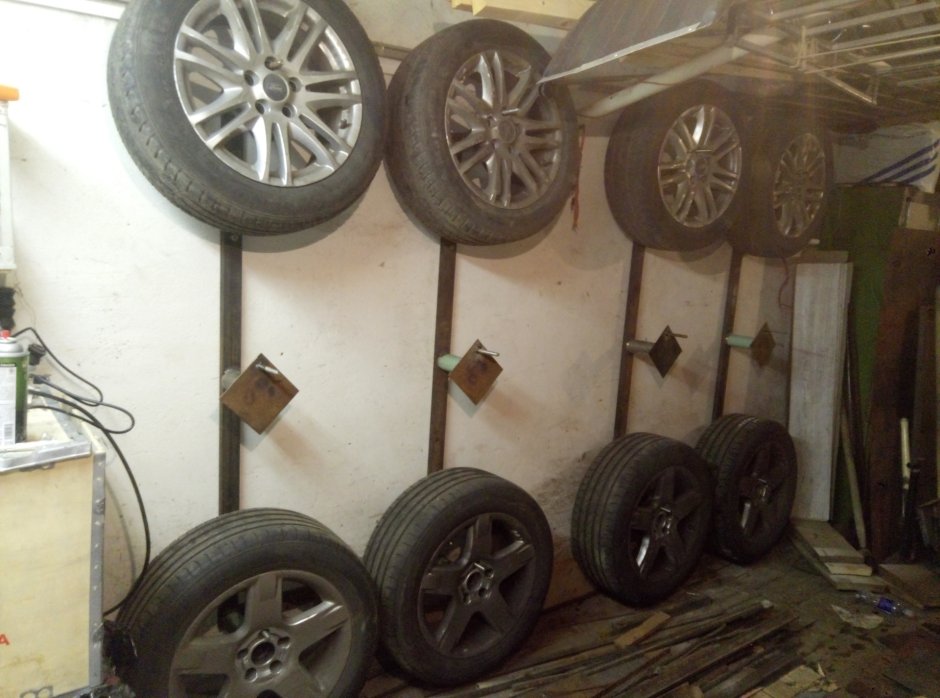 Приспособление для хранения колес