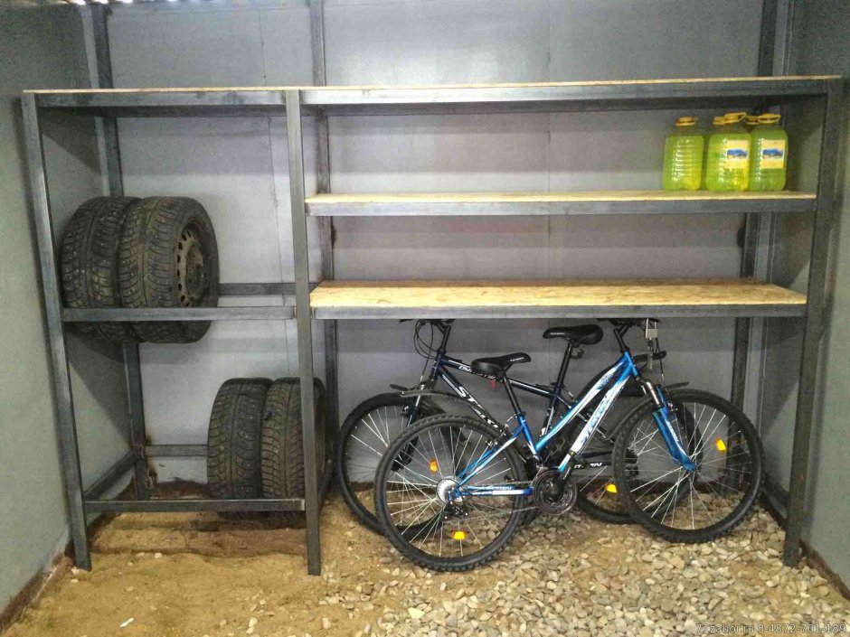 Полки для шин в гараж своими руками