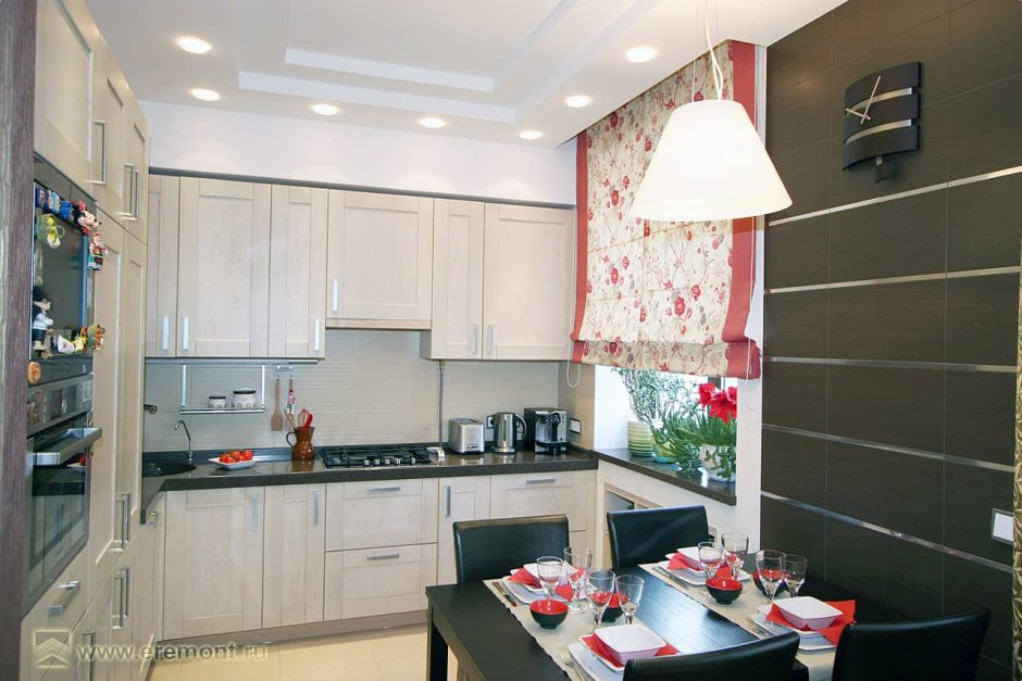 Красивый ремонт на кухне в хрущевке