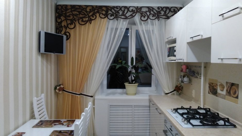Занавески на кухню хрущевку