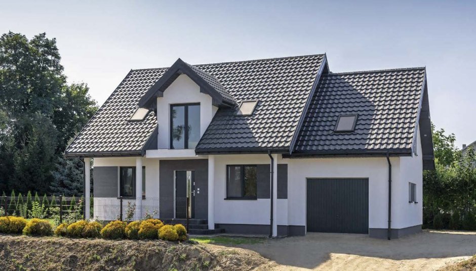 Дом из белого силикатного кирпича