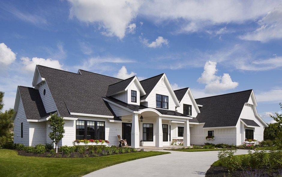 Фасады домов в американском стиле