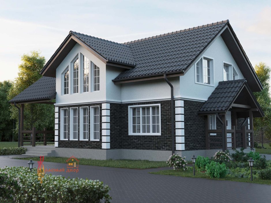 Фасад дома в скандинавском стиле