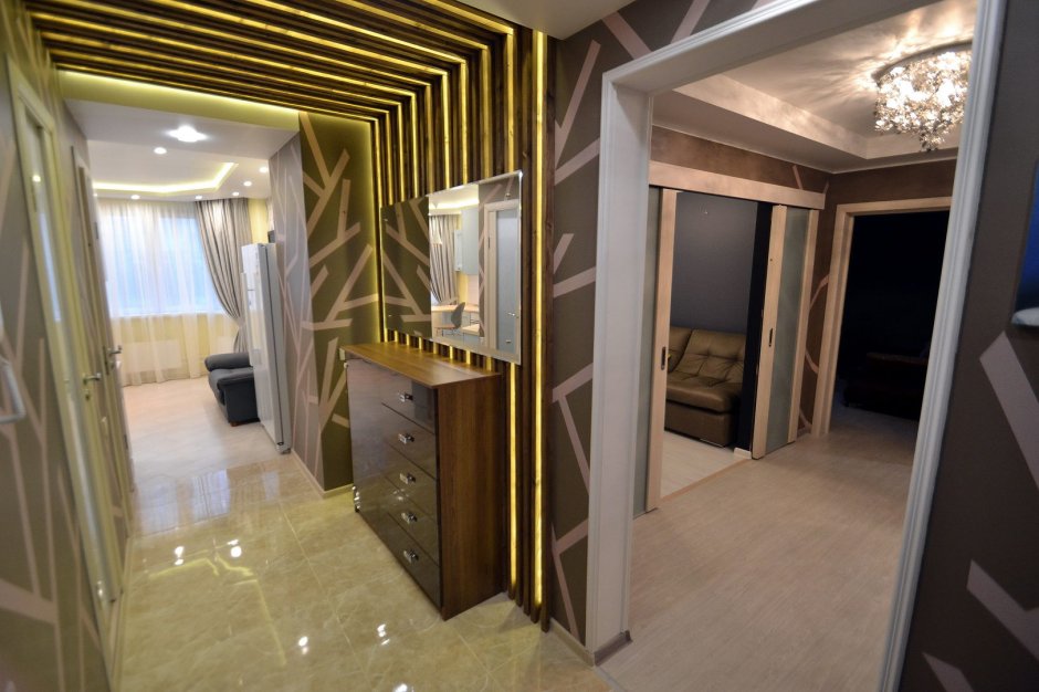 Кухня шоколадного цвета