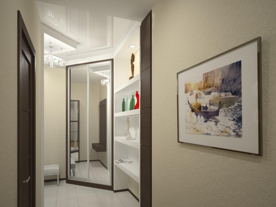 Дизайн коридора в однокомнатной квартире