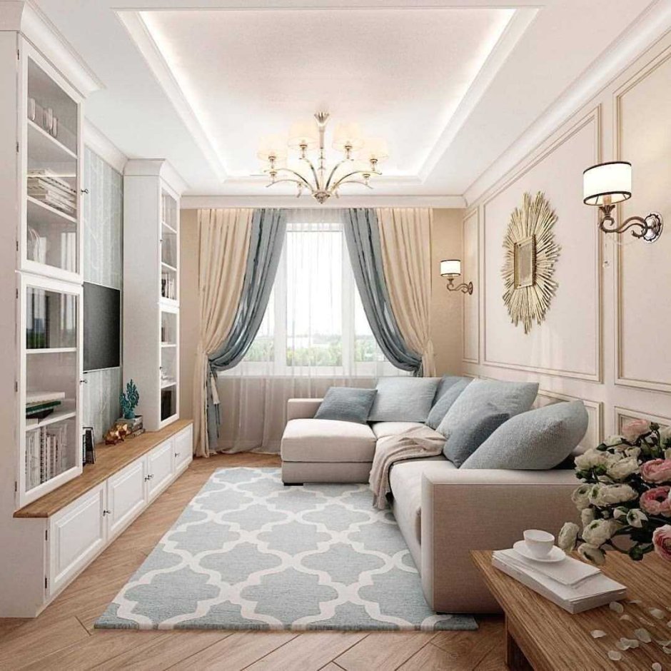 Гостиная-спальня 15м2 икея